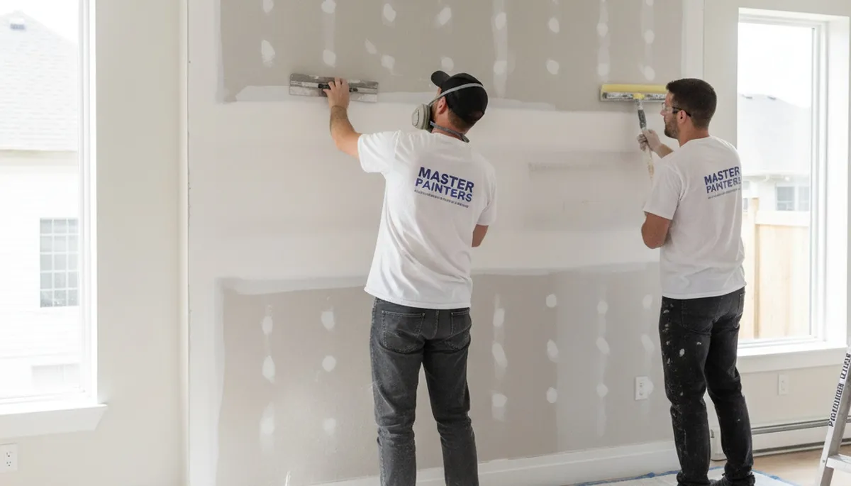 Professional drywall repair and wall restoration in Miami FL home by expert local painters