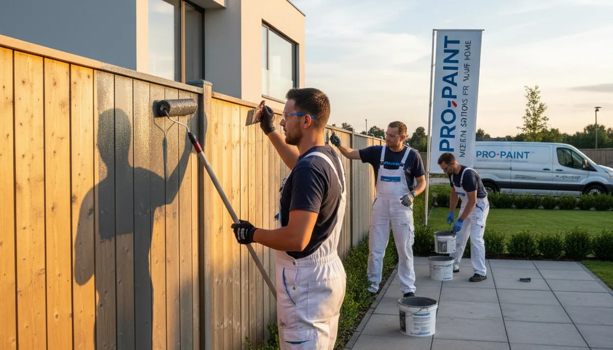 Professional fence painting service in Miami FL by expert residential painters