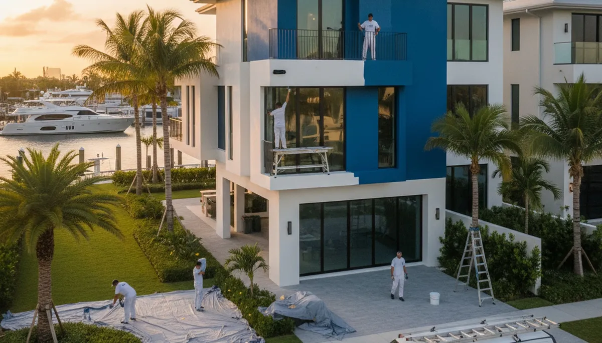 Miami FL house painting contractor serving residential exterior and interior painting projects