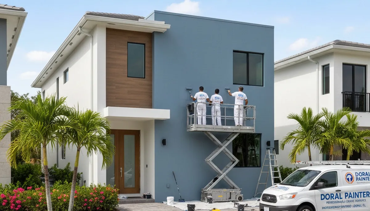 Miami, FL house painters providing professional interior and exterior painting services