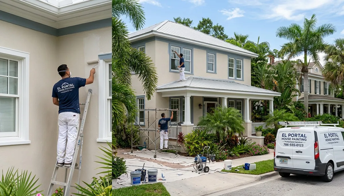 Professional house painters in Miami FL providing expert exterior and interior painting services