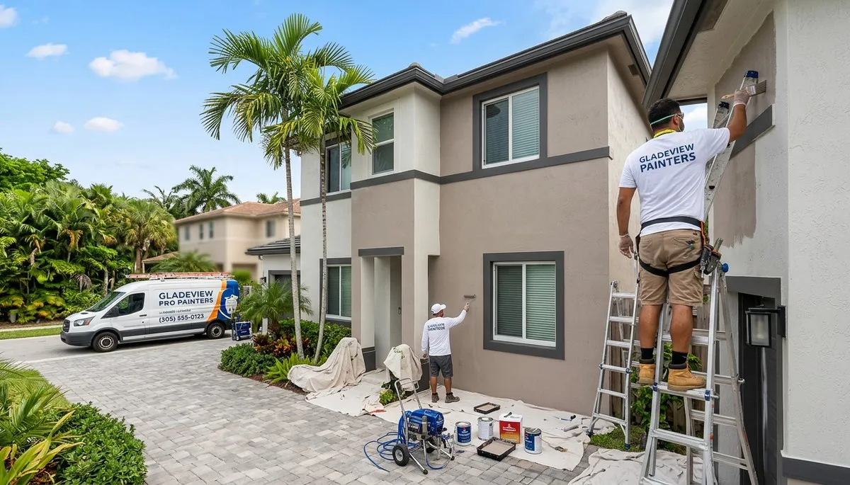 Professional house painters serving residential homes in Miami FL with expert exterior and interior painting