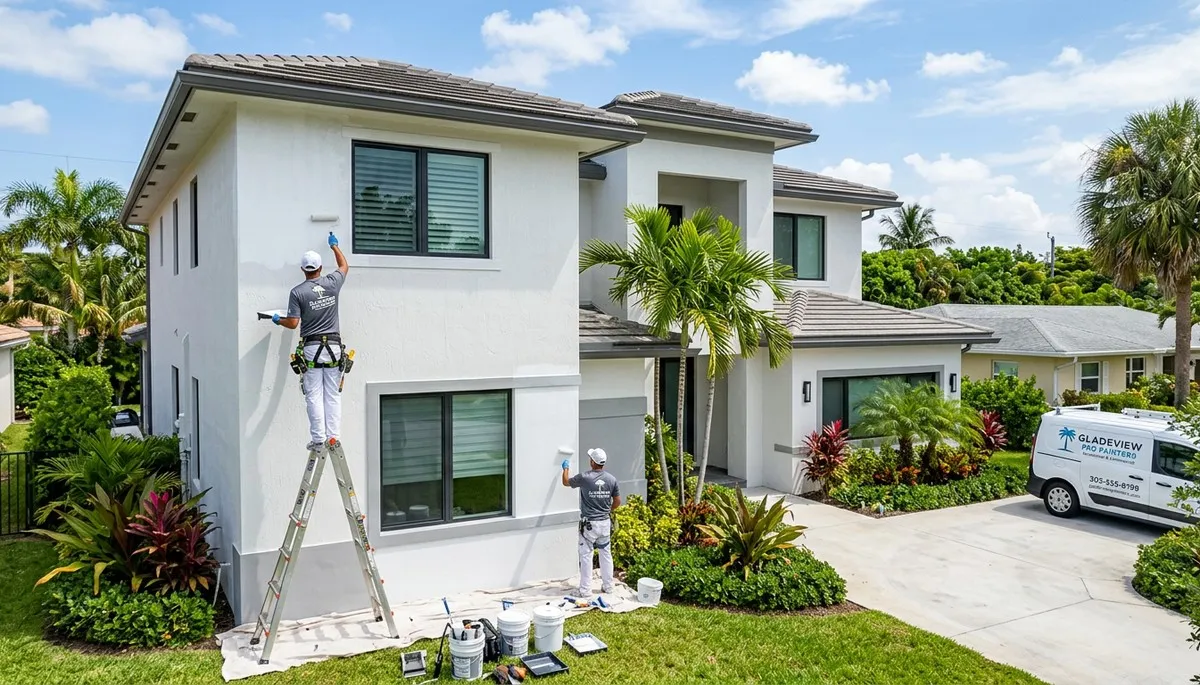 Professional house painting service by expert painters in Miami FL homes exterior and interior