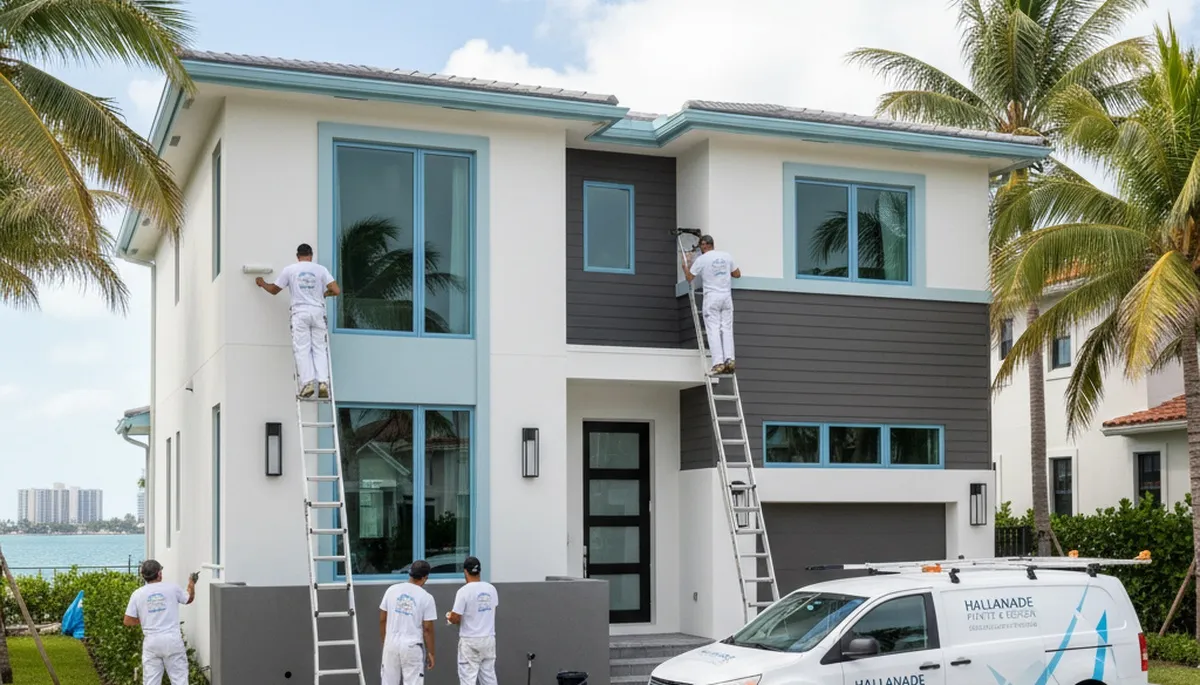 Miami, FL house painters providing professional interior and exterior painting services