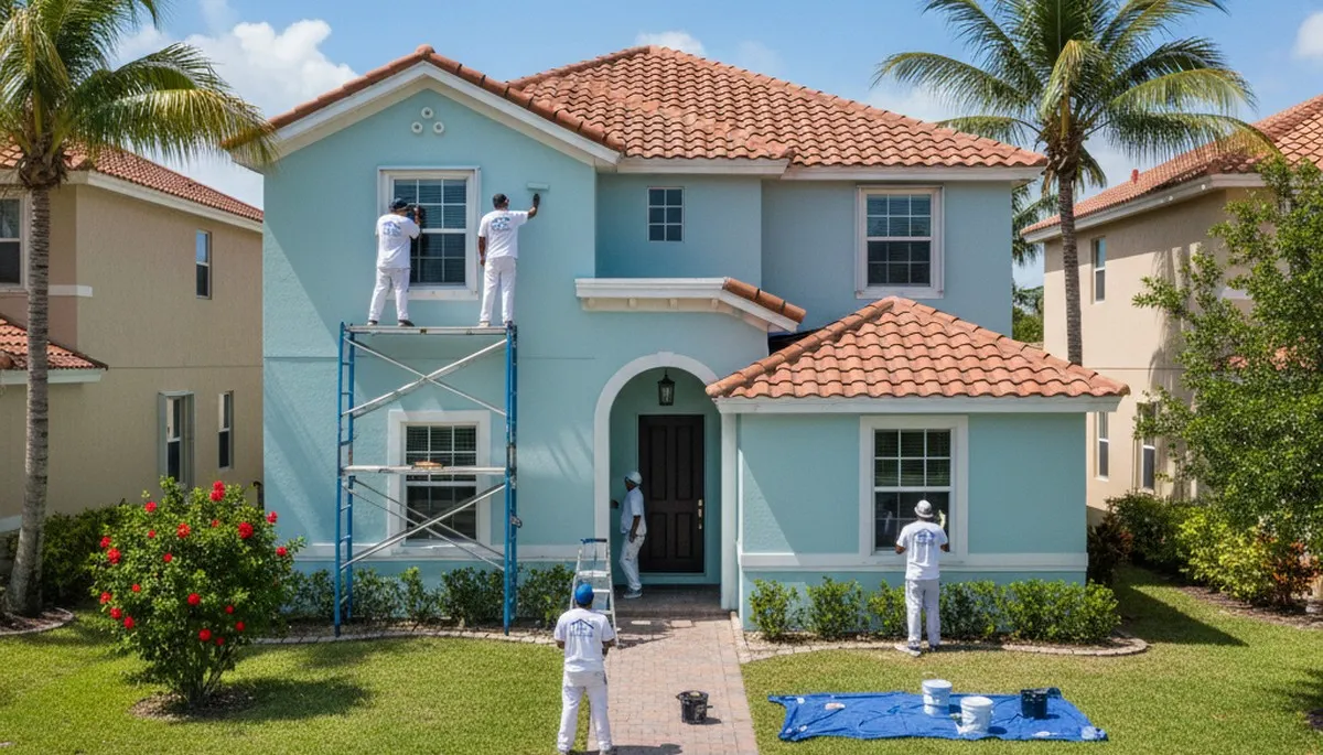 Professional house painting service in Miami, FL for interior and exterior home painting