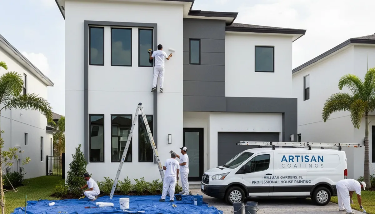 Miami, FL house painting service by professional painters for residential exterior and interior projects