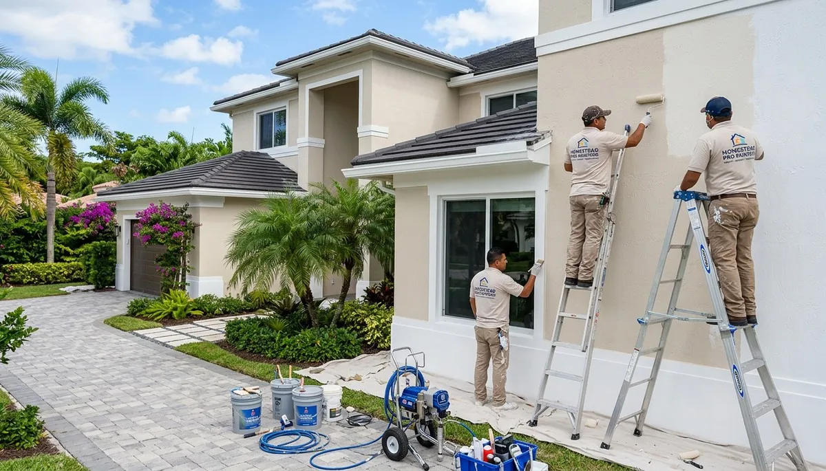 Professional house painters in Miami FL providing expert residential painting services