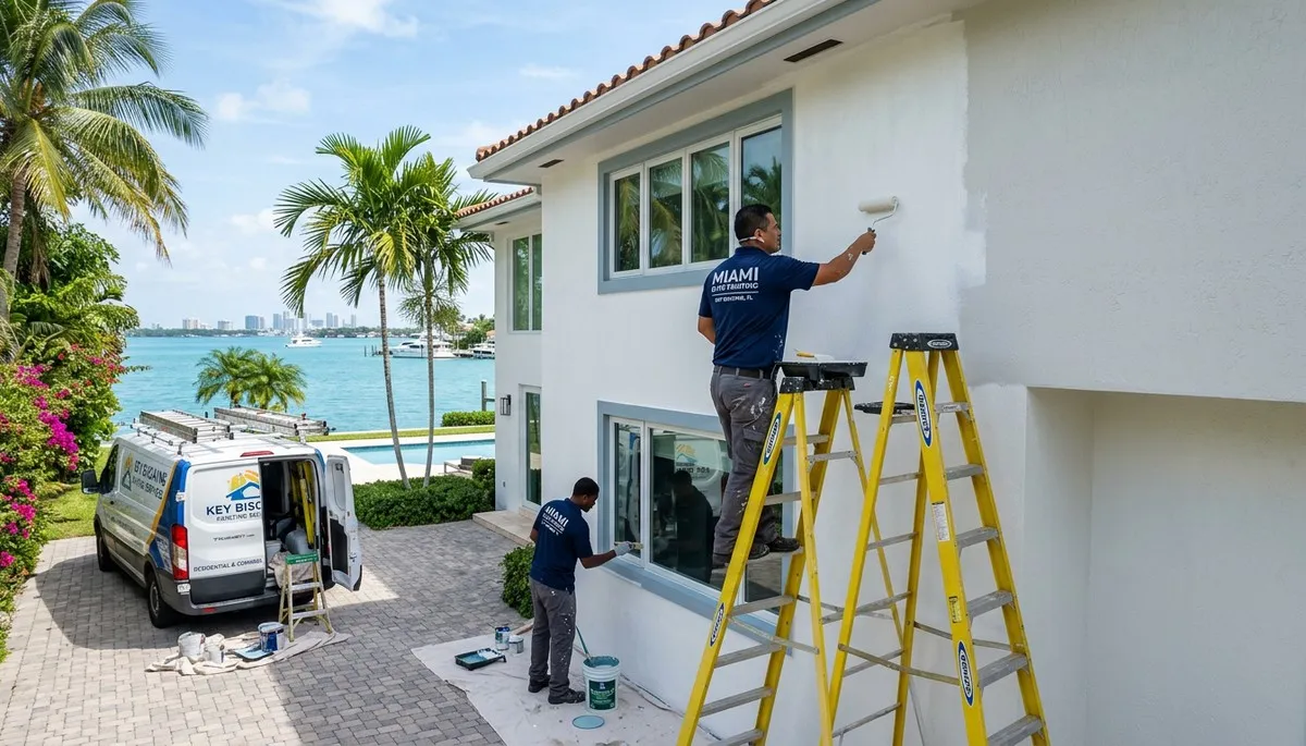 Professional house painters in Miami FL providing expert exterior and interior painting services