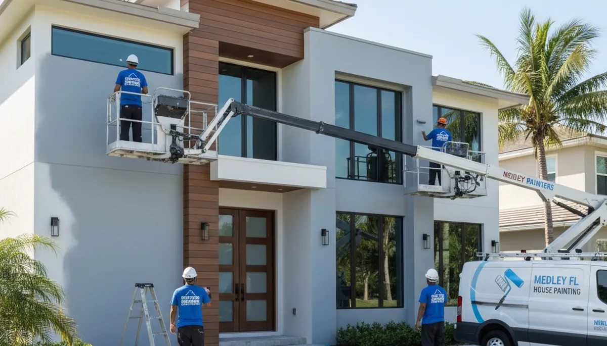 Miami FL house painting service by professional painters for interior and exterior homes