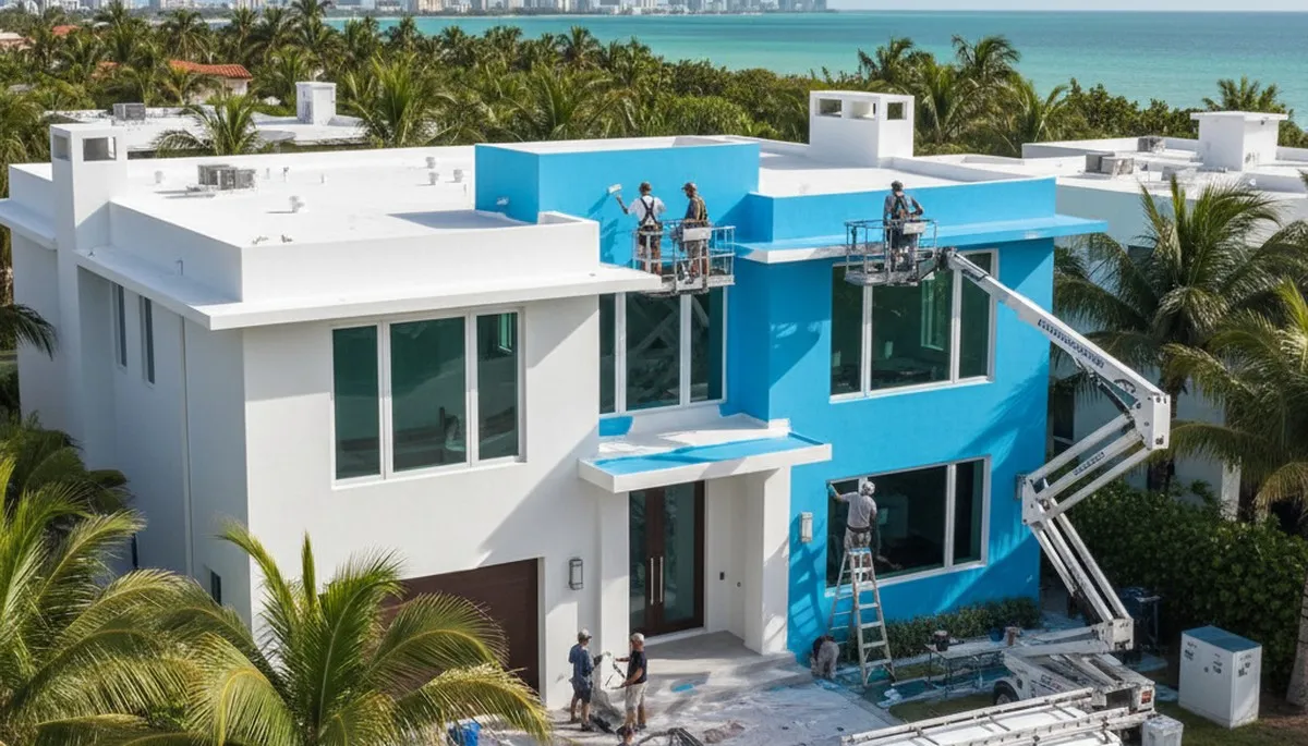 Professional house painters in Miami FL providing expert residential painting services