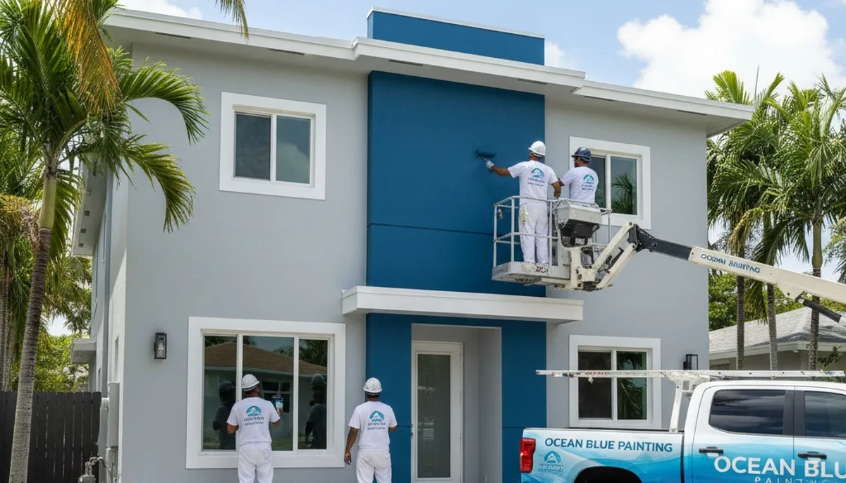 Miami, FL house painters providing exterior painting services for residential homes