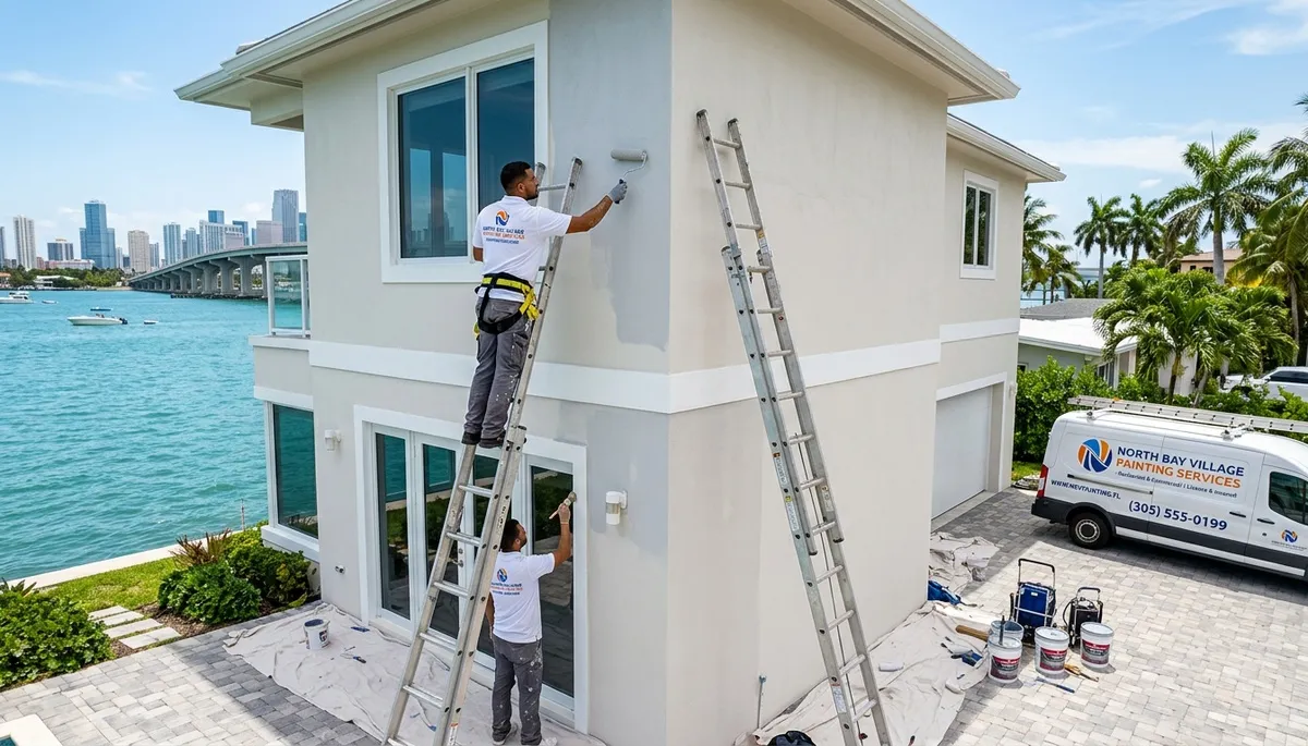 Professional house painters providing exterior painting services in Miami, FL homes