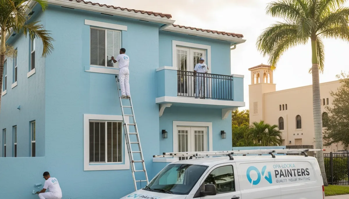 Professional house painting service in Miami, FL for residential exterior painting