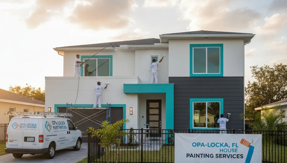 Miami, FL house painting service by professional painters for residential exterior and interior projects