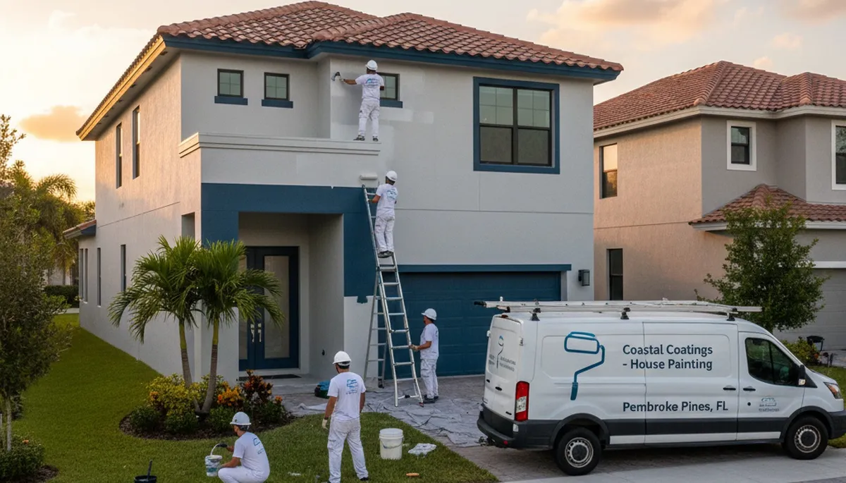 Professional house painting service in Miami, FL for exterior and interior residential homes