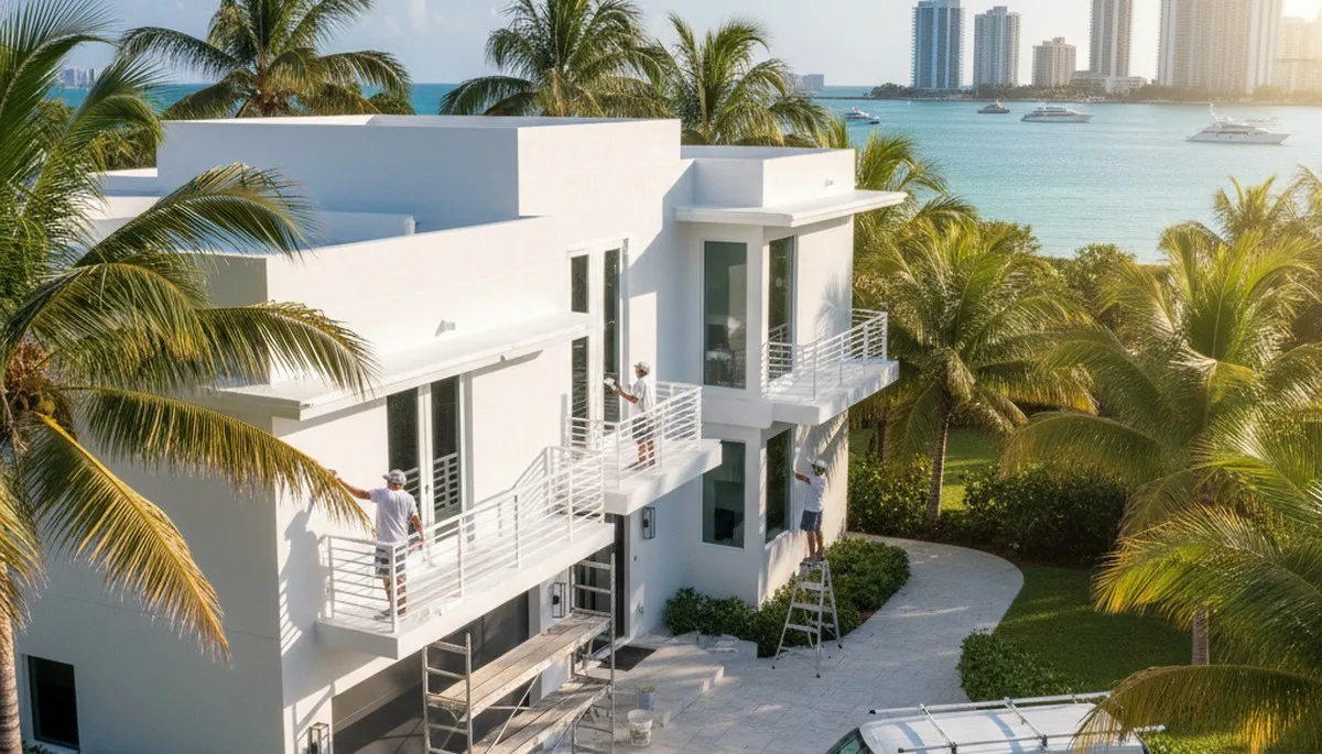 Miami, FL house painting service for exterior and interior painting by professional local painters