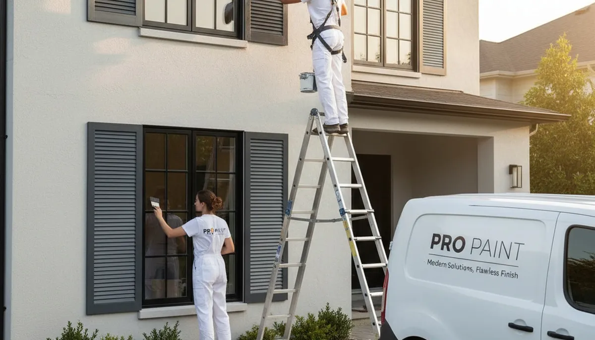 Professional shutter painting and refinishing in Miami, FL protecting coastal homes from sun and humidity