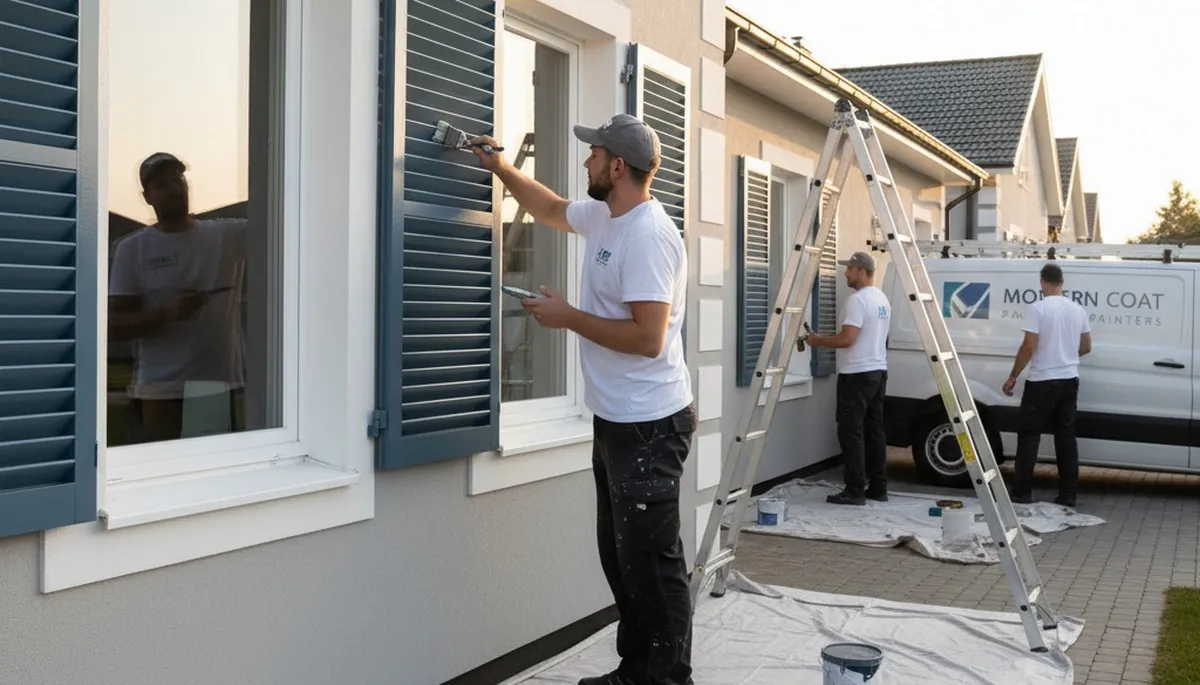 Professional shutter painting in Miami, FL with durable coastal finishes for lasting curb appeal