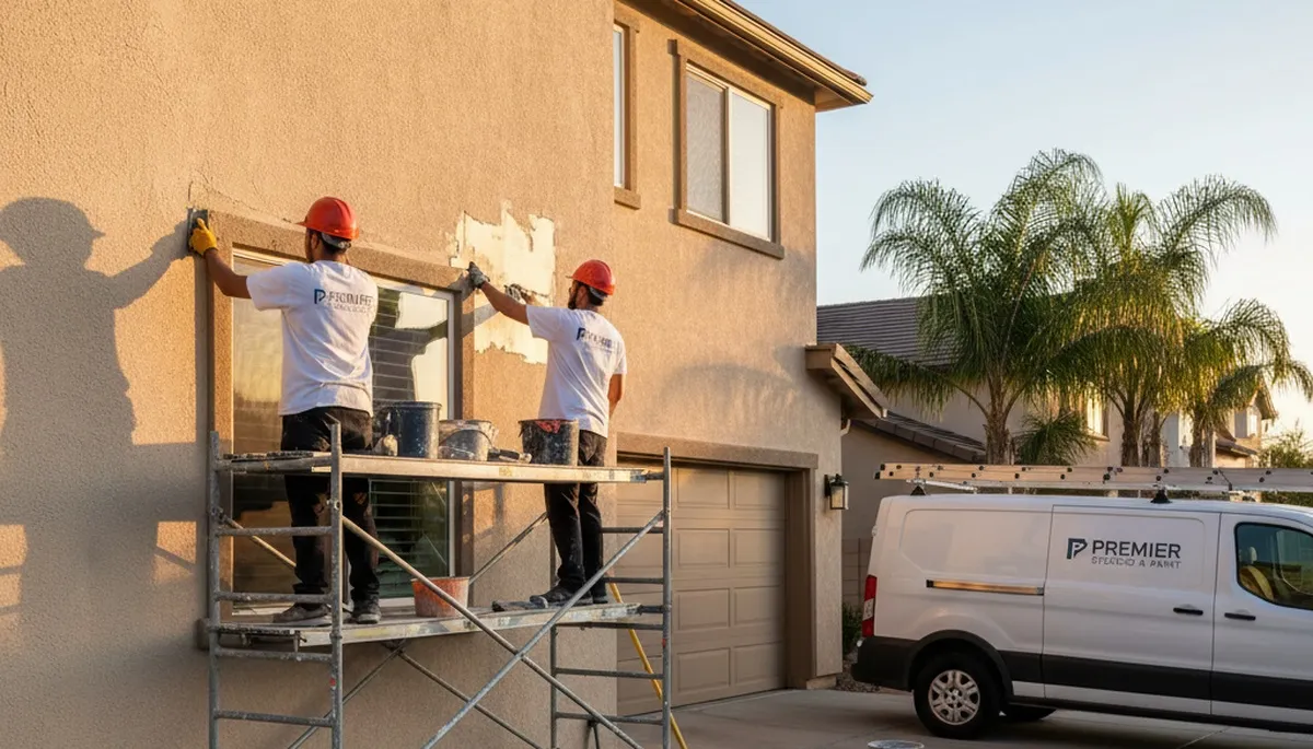 Professional stucco repair on Miami FL home exterior restoring durability and curb appeal